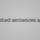 unfinished sentences are like
